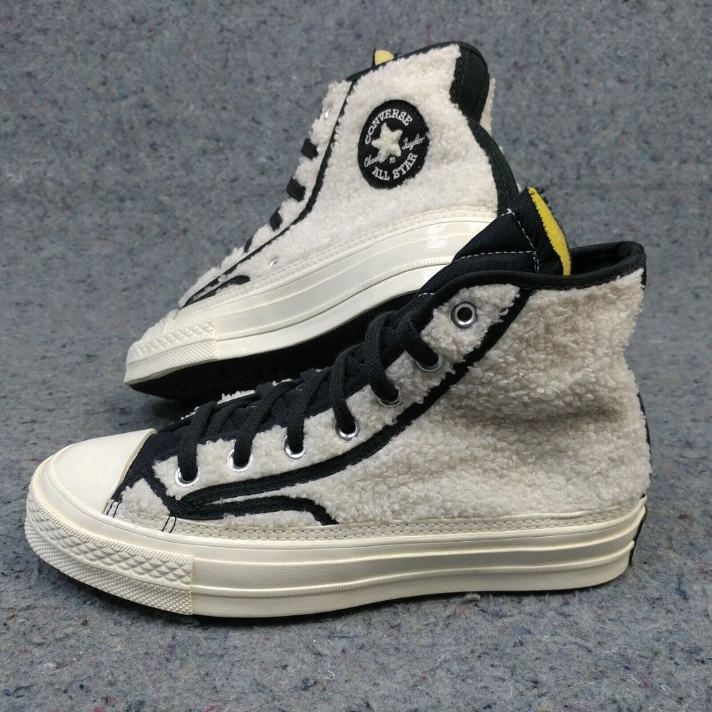 Converse Chuck 70 Sherpa Womens Shoes Size 6 Sneakers White Black 172006C